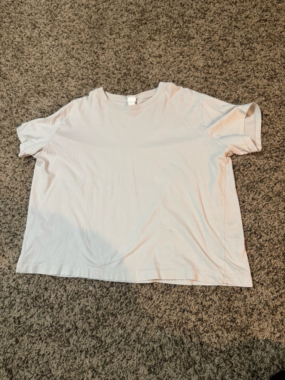 Basic Short Sleeve Tee in Light Pink